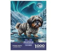 1000 Pezzi Shih Tzu Puzzles Sfide Divertenti Decorazione Perfetta Cute Dog Puzzle Di Cartone Intrattenimento Creativo Per Uomini E Donne 38x26cm/1000pcs