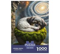 1000 Pezzi Shih Tzu Puzzles Sfide Divertenti Decorazione Perfetta Cute Dog Puzzle Di Cartone Intrattenimento Creativo Per Uomini E Donne 70x50cm/1000pcs