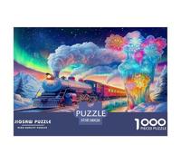 1000 Pezzi Steam Train Puzzle Giochi-rompicapo Decora La Casa Dream Journey Puzzle Di Cartone Giocattoli Sfida Regalo Per Adulti E Bambini Da 12 Anni 38x26cm/1000pcs