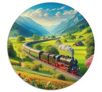 1000 Pezzi Steam Train Puzzle Sfide Divertenti Decorazione Perfetta Dream Journey Puzzle Di Cartone Giocattoli Sfida Regalo Per Adulti E Ragazzi 1000pcs (67.5x67.5cm)