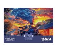 1000 Pezzi Steam Train Puzzle Sfide Divertenti Decorazione Perfetta Giochi Dream Journey Puzzle Relax Intrattenimento Creativo Per Adulti 70x50cm/1000pcs