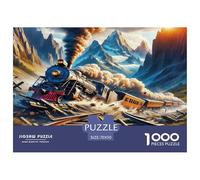 1000 Pezzi Steam Train Puzzles Giochi-rompicapo Decora La Casa Dream Journey Puzzle Di Cartone Intrattenimento Creativo Per Adulti E Bambini 70x50cm/1000pcs