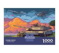 1000 Pezzi Tank Puzzle Giochi-rompicapo Decora La Casa War Machine Puzzle Di Cartone Giocattoli Sfida Regalo Per Adulti E Bambini Da 12 Anni 70x50cm/1000pcs