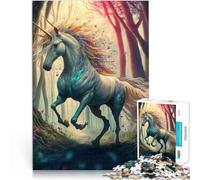 1000 pezzi teenager Puzzles A cartoon unicorno lustige Spiele für die ganze Familie Verbessern Sie das Gedächtnis70x100cm
