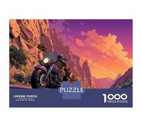 1000 Pezzi The Lone Rider Puzzle Giochi-rompicapo Decorazione Perfetta Highway Wanderer Puzzle Di Cartone Giocattoli Sfida Regalo Per Uomini E Donne 70x50cm/1000pcs
