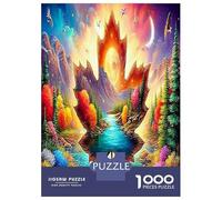 1000 Pezzi The World in The Leaves Puzzle Decompressione Intellettuale Maple Leaf Puzzle Decorazione Per La Casa Per Adulti E Bambini 38x26cm/1000pcs