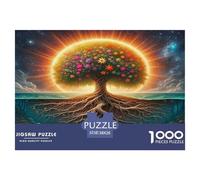 1000 Pezzi Tree of Life Puzzle Sfide Divertenti Decorazione Perfetta Giochi Sacred Plants Puzzle Relax Intrattenimento Creativo Per Adulti 38x26cm/1000pcs