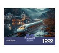 1000 Pezzi Treno dei sogni Puzzle Classici Giochi Decorazione Perfetta Classici ferrovia ad alta velocità Puzzle Giochi Edugattoivo Per Adulti E Bambini Da 12 Anni 70x50cm/1000pcs