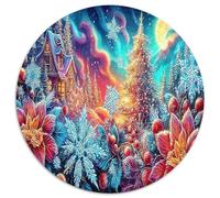 1000 Pezzi Winter Castle Puzzle Decompressione Intellettuale Wonderful Night Puzzle Decorazione Per La Casa Per Adulti Ragazzi Bambini 1000pcs (67.5x67.5cm)