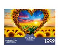 1000 PezziSunflower Puzzle Di DecorazioneA Plant That Always Faces The Sun Puzzle Per Adulti Con Adulti 12 Anni E Più Gioco Difficile La Sfida È Difficile Arredamento Della Casa38x26cm/1000pcs