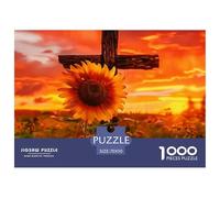 1000 PezziSunflower Puzzle Di DecorazioneA Plant That Always Faces The Sun Puzzle Per Adulti Con Adulti 12 Anni E Più Gioco Difficile La Sfida È Difficile Arredamento Della Casa70x50cm/1000pcs