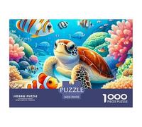 1000 PezzoSea Turtle JigsawThe Spirit of The Sea Has A Long Lifespan Puzzle Per Adulti Con Adulti 12 Anni E Più Puzzle Educativo La Sfida È Difficile Home Decor Regali70x50cm/1000pcs
