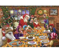 1000 Piece Jigsaw Puzzle - Christmas Dinner At Santa's Workshop -1000 Piece Jigs