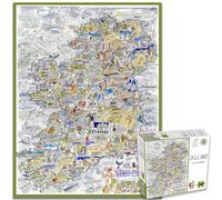 1000 Piece Jigsaw Puzzle - Comical Map Of Ireland Artwork By Tim Bulmer - Comica