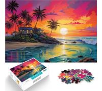1000 Piece teenager Puzzle Cabin by the Sea Stressabbau Staycation Zeit totschlagen Wichtelgeschenke75x50cm