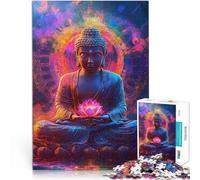 1000 Piece teenager Puzzles Buddha Meditazione Pädagogisches Spielzeug zum Stressabbau Geschenke für Freunde und Familie75x50cm