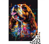 1000 Pieces Colorful Dog Art Jigsaw for Adults paper Puzzle Wall Decor Puzzles Activity Stress Relief 38x26cm/1000pcs