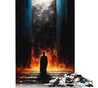 1000 piezas "El Peregrino Ante la Puerta Sellada - El que se Atrevió a Defender" para Adultos, Juego Educativo de Madera Difícil, 1000 piezas (75 x 50 cm)