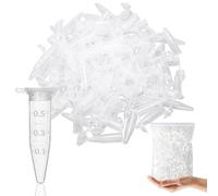 1000 provette centrifughe da 0,5 ml, in plastica, provette usa e getta, reazione con tappo a vite, microcentrifughe utilizzate per test sperimentali