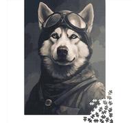 1000 puzzle di soldatini husky per adulti e adolescenti e puzzle in legno per famiglie, giochi, regali di Natale, 1000 pezzi (75x50 cm)