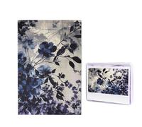 1000 puzzle in legno per adulti, puzzle con immagine difficile e personalizzata, con fiori viola, divertente puzzle in legno, decorazione moderna per la casa, arte da parete, regalo unico (74,9 x 50