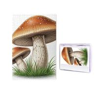 1000 puzzle in legno per adulti, puzzle con immagine difficile e personalizzata, con funghi, divertente puzzle in legno, decorazione moderna per la casa, arte da parete, regalo unico (74,9 x 50 cm)