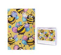 1000 puzzle in legno per adulti, puzzle con immagine difficile e personalizzata, motivo api dei cartoni animati, divertente puzzle in legno, decorazione moderna per la casa, arte da parete, regalo