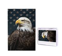 1000 puzzle in legno per adulti, puzzle con immagine difficile e personalizzata, motivo: aquila calva americana, divertente puzzle in legno, decorazione moderna per la casa, arte da parete, regalo