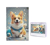 1000 puzzle in legno per adulti, puzzle con immagine difficile e personalizzata, motivo: cane Corgi, divertente puzzle in legno, decorazione moderna per la casa, arte da parete, regalo unico (74,9 x