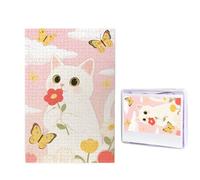 1000 puzzle in legno per adulti, puzzle con immagine difficile e personalizzata, motivo: gatto Lofaris, divertente puzzle in legno, decorazione moderna per la casa, arte da parete, regalo unico (74,9