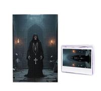 1000 puzzle in legno per adulti, puzzle con immagine difficile e personalizzata, motivo scheletro scuro, divertente, decorazione moderna per la casa, arte da parete, regalo unico (74,9 x 50 cm)