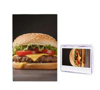 1000 puzzle in legno per adulti, puzzle con immagine difficile personalizzata, motivo hamburger, divertente puzzle in legno, decorazione moderna per la casa, arte da parete, regalo unico (74,9 x 50 cm