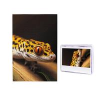 1000 puzzle in legno per adulti, puzzle con immagine difficile personalizzata, motivo leopardo, piccolo geco, divertente puzzle in legno, decorazione moderna per la casa, arte da parete, regalo unico