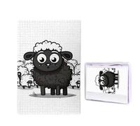 1000 puzzle in legno per adulti, puzzle con immagine difficile personalizzata, motivo pecore bianche e nere, divertente puzzle in legno, decorazione moderna per la casa, arte da parete, regalo unico