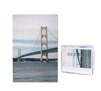 1000 puzzle in legno per adulti, puzzle con immagine difficile personalizzata, puzzle con ponte sospeso, divertente puzzle in legno, decorazione moderna per la casa, arte da parete, regalo unico (75 x
