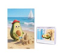 1000 puzzle in legno per adulti, puzzle con immagini difficili e personalizzabili, con frutta carina, puzzle in legno, decorazione moderna per la casa, arte da parete, regalo unico (74,9 x 50 cm)