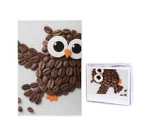 1000 puzzle in legno per adulti, puzzle con immagini difficili e personalizzabili, con simpatici gufi, puzzle in legno, decorazione moderna per la casa, arte da parete, regalo unico (74,9 x 50 cm)