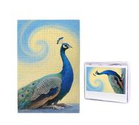 1000 puzzle in legno per adulti, puzzle con immagini difficili personalizzate, elegante pavone, divertente puzzle in legno, decorazione moderna per la casa, arte da parete, regalo unico (74,9 x 50 cm)