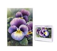 1000 puzzle in legno per adulti, puzzle con immagini difficili personalizzate, viola del pensiero, divertente puzzle in legno, decorazione moderna per la casa, arte da parete, regalo unico (74,9 x 50