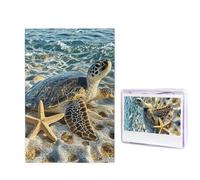 1000 puzzle in legno per adulti, puzzle difficili, personalizzati, con tartaruga marina, stella marina, divertente puzzle in legno, decorazione moderna per la casa, arte da parete, regalo unico (74,9
