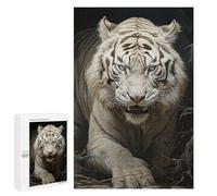 1000 puzzle per adolescenti bianco tigre stalking puzzle per adolescenti - divertenti giochi per migliorare la memoria e ridurre lo stress - regali 1000 pezzi