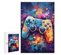 1000 puzzle per adolescenti colorati game controller artwork puzzle per adulti giochi di famiglia, regalo di compleanno, divertimento per attività domestiche, 1000 pezzi