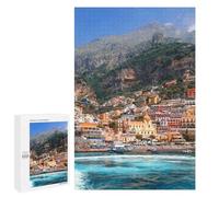 1000 puzzle per adolescenti Positano's Colorful Coastal Charm per adolescenti: giochi relax, regali divertenti e umoristici per ridurre lo stress, 1000 pezzi