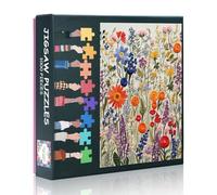 1000 puzzle per adulti - 70 x 50 cm impegnativo giardino arte botanica puzzle floreale difficile famiglia giochi educativi decorazione per la casa
