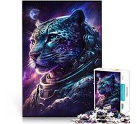 1000 puzzle per adulti astronauta leopardo giochi divertenti in famiglia è ideale come regalo per tutta la famiglia 50 x 74,9 cm per adolescenti età 14+