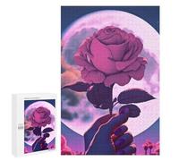1000 puzzle per adulti Holding A Rose Puzzle per adulti - Gioco a mano - Taglio preciso - Interazione tra genitori e bambino 1000 pezzi