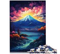 1000 puzzle per adulti: il Monte Fuji per divertimento in famiglia. Ogni pezzo è unico e sofisticato gioco di famiglia per adolescenti dai 14 anni in su, 26 x 38 cm