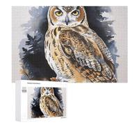 1000 puzzle personalizzati con gufi, puzzle in legno per adulti, foto puzzle arte da appendere alla parete, decorazione per compleanno, matrimonio, San Valentino, anniversario