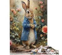 1000 puzzle Peter Rabbit in A Garden per adulti e adolescenti, puzzle di carta, giochi per famiglie, regali di Natale, 38x26 cm/1000 pezzi