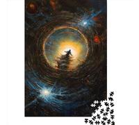 1000 puzzle quadrati creativi "Staring Into The Void" per adulti, puzzle in legno, giochi di sfida unici, 1000 pezzi (75x50 cm)